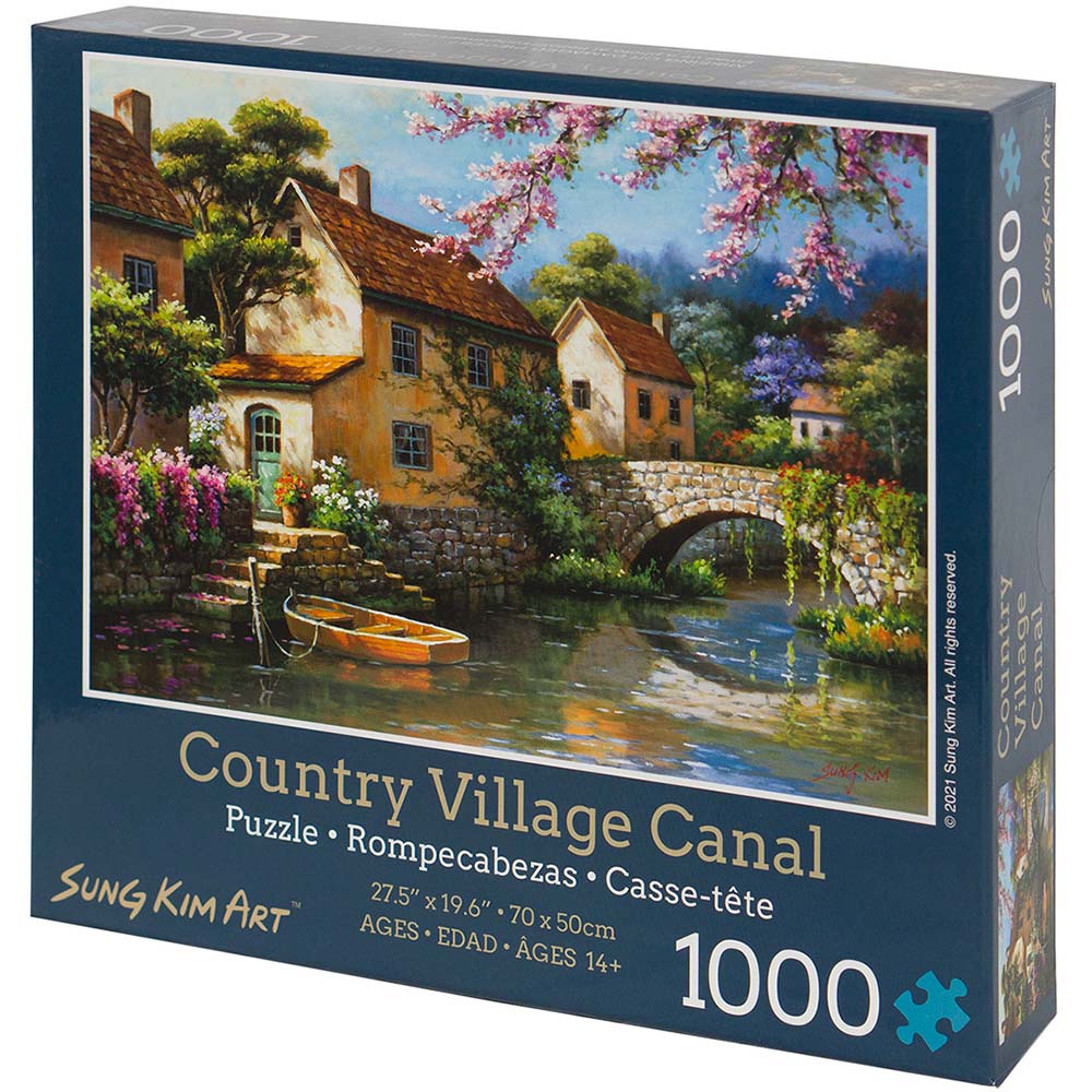 New York Puzzle Company Village by the Sea 1000 Pieces Jigsaw Puzzle 